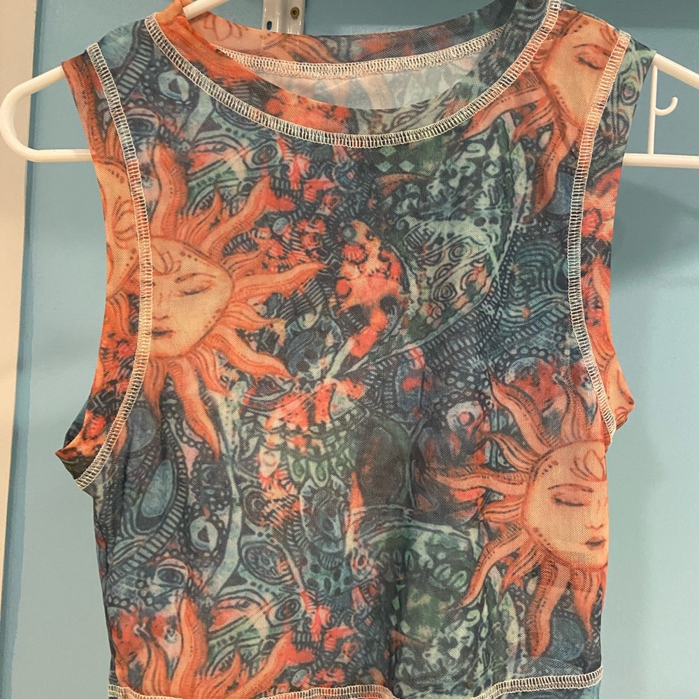 Mesh crop top